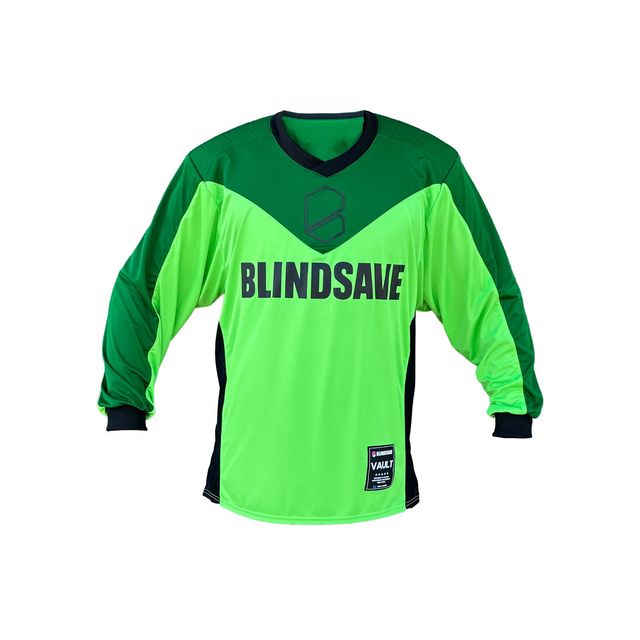Str. M-L Målmands trøje - Blindsave Vault - Floorball bluse, grøn