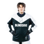 Str. L-XL Målmands trøje - Blindsave Vault - Floorball bluse, sort
