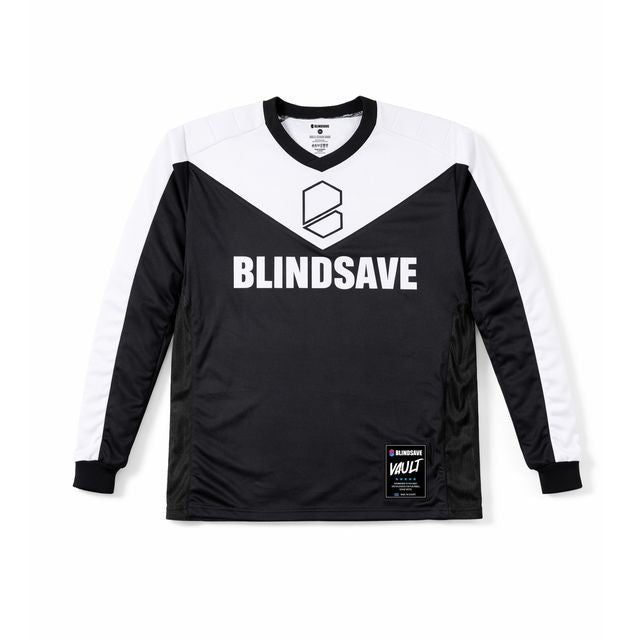 Str. L-XL Målmands trøje - Blindsave Vault - Floorball bluse, sort