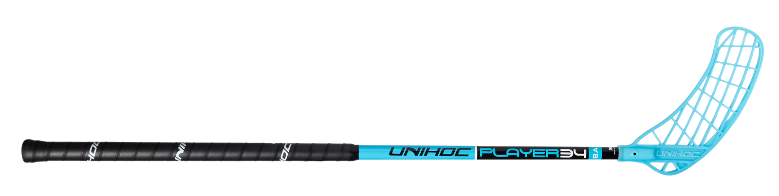 Junior 80-92 cm. - Unihoc PLAYER 34 - Floorballstav, sort/blå