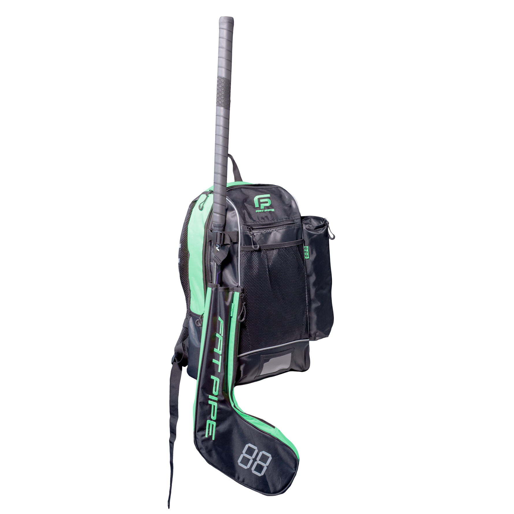 Fat Pipe Lux Taske med stavholder -  Black/Fresh Mint