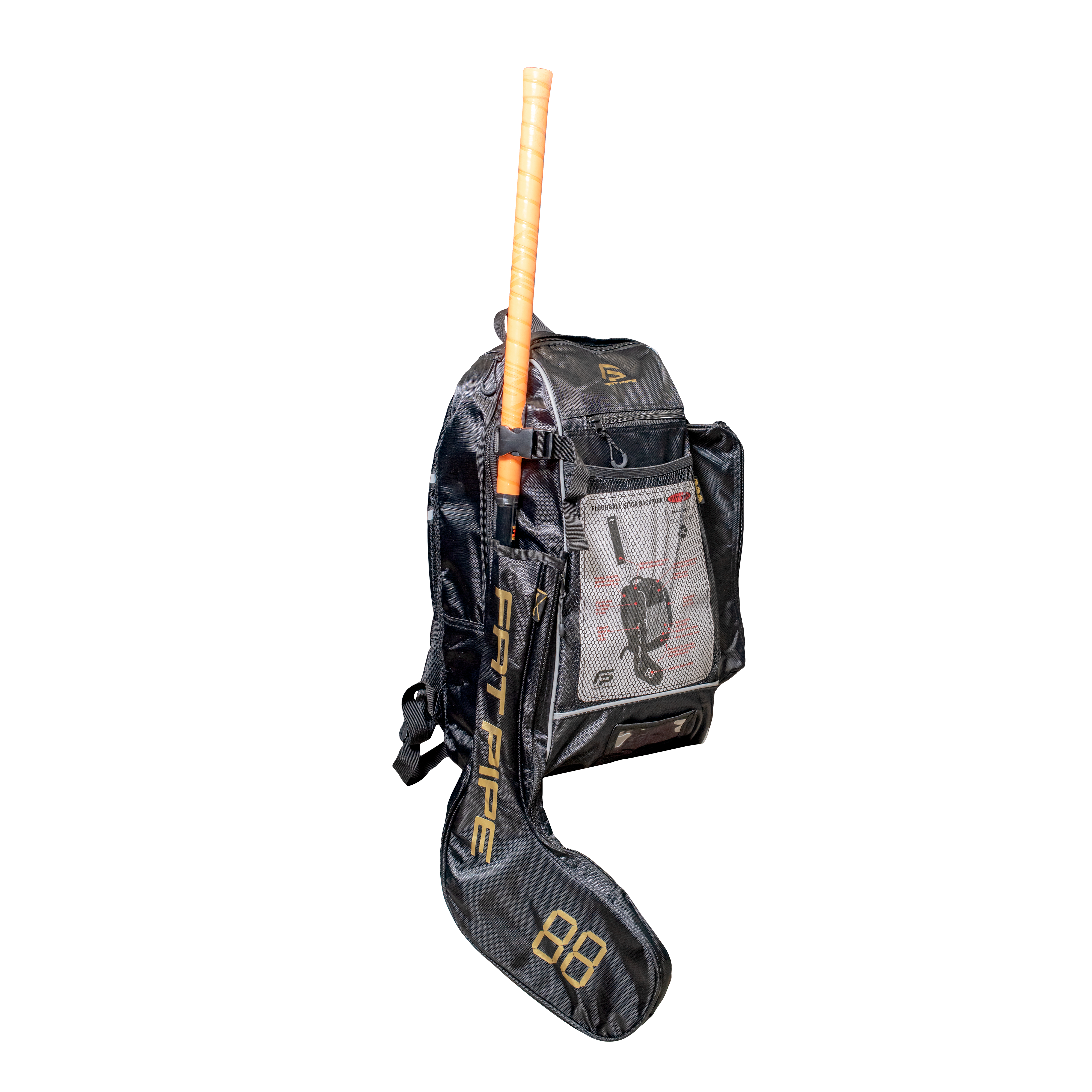 Fat Pipe Lux Taske med stavholder -  Black/Gold