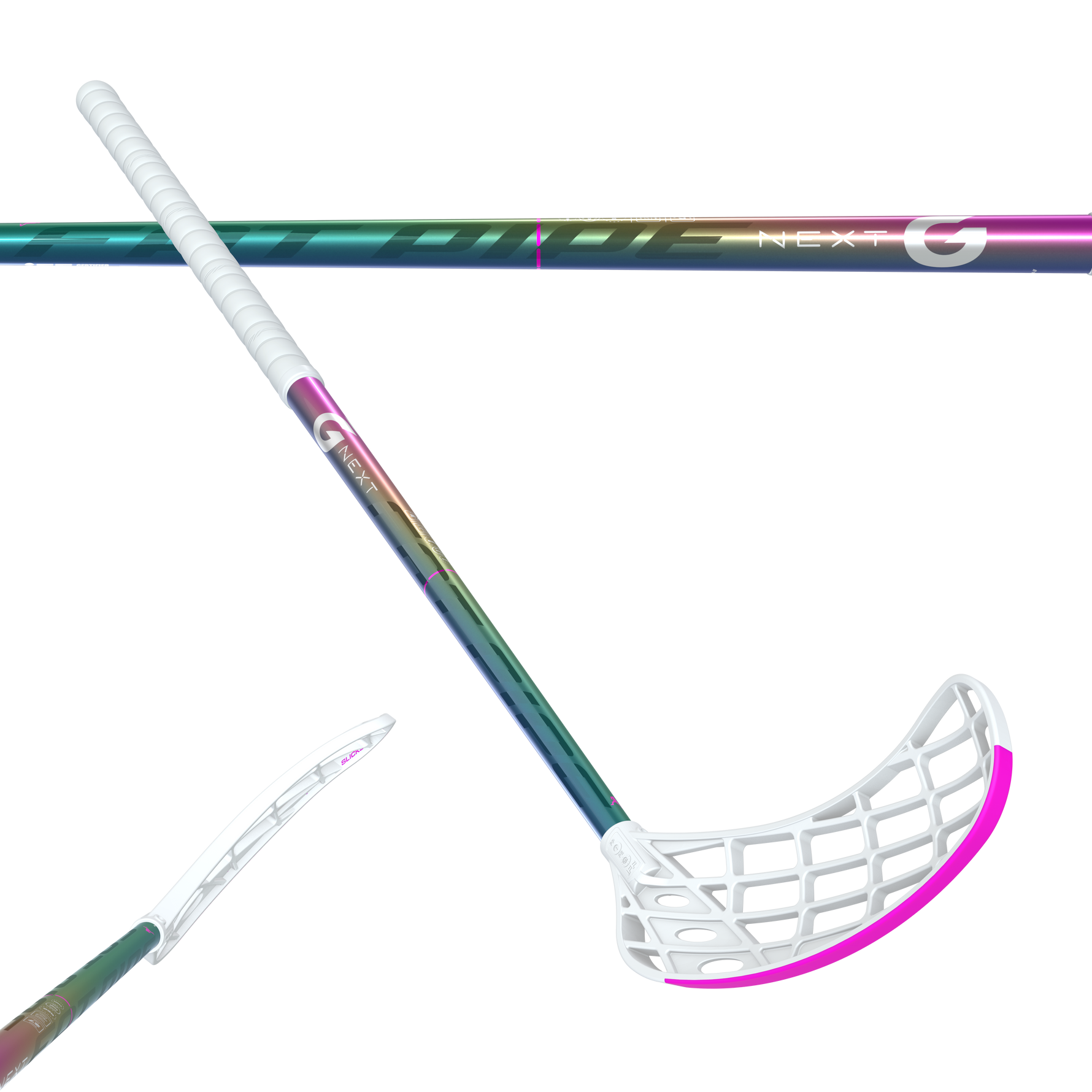 Senior 101 cm. - Fat pipe NEXT-G 27 Slik Slicks Round - Floorballstav