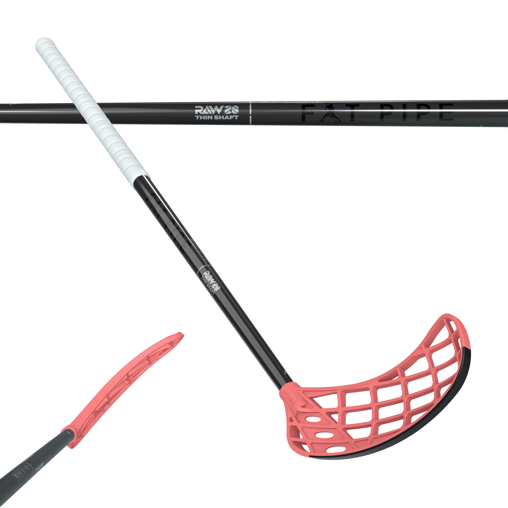 Senior 101 cm. - Fat pipe RAW 28 Silk Slicks (Thin)- Floorballstav