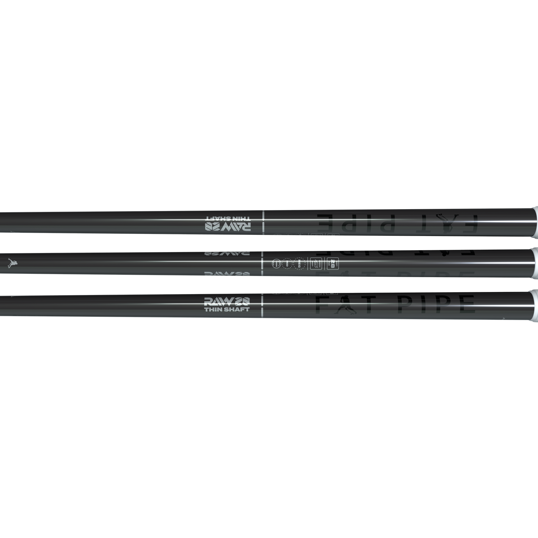 Senior 101 cm. - Fat pipe RAW 28 Silk Slicks (Thin)- Floorballstav