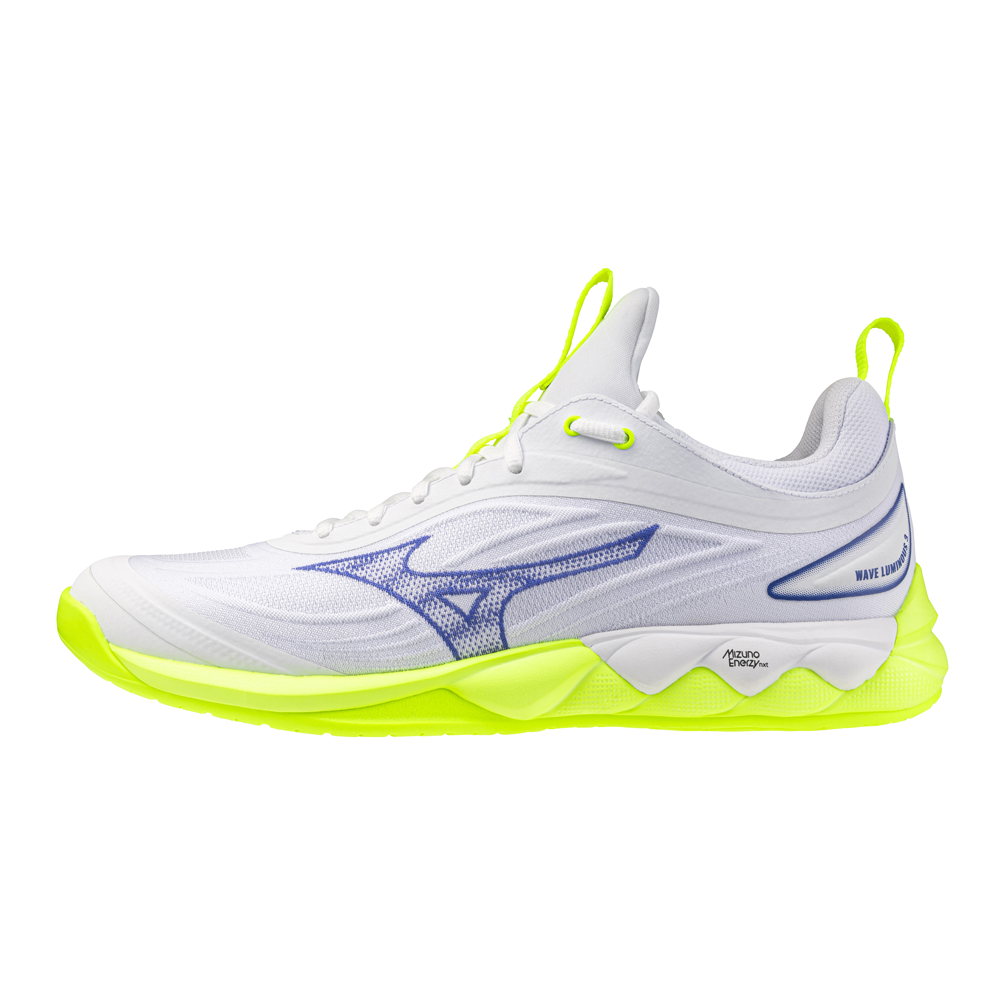 Str. 42 Mizuno Wave Luminous 3 – Floorball sko - Hvid/Lime grøn