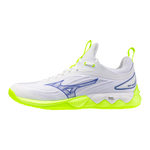 Str. 42 Mizuno Wave Luminous 3 – Floorball sko - Hvid/Lime grøn