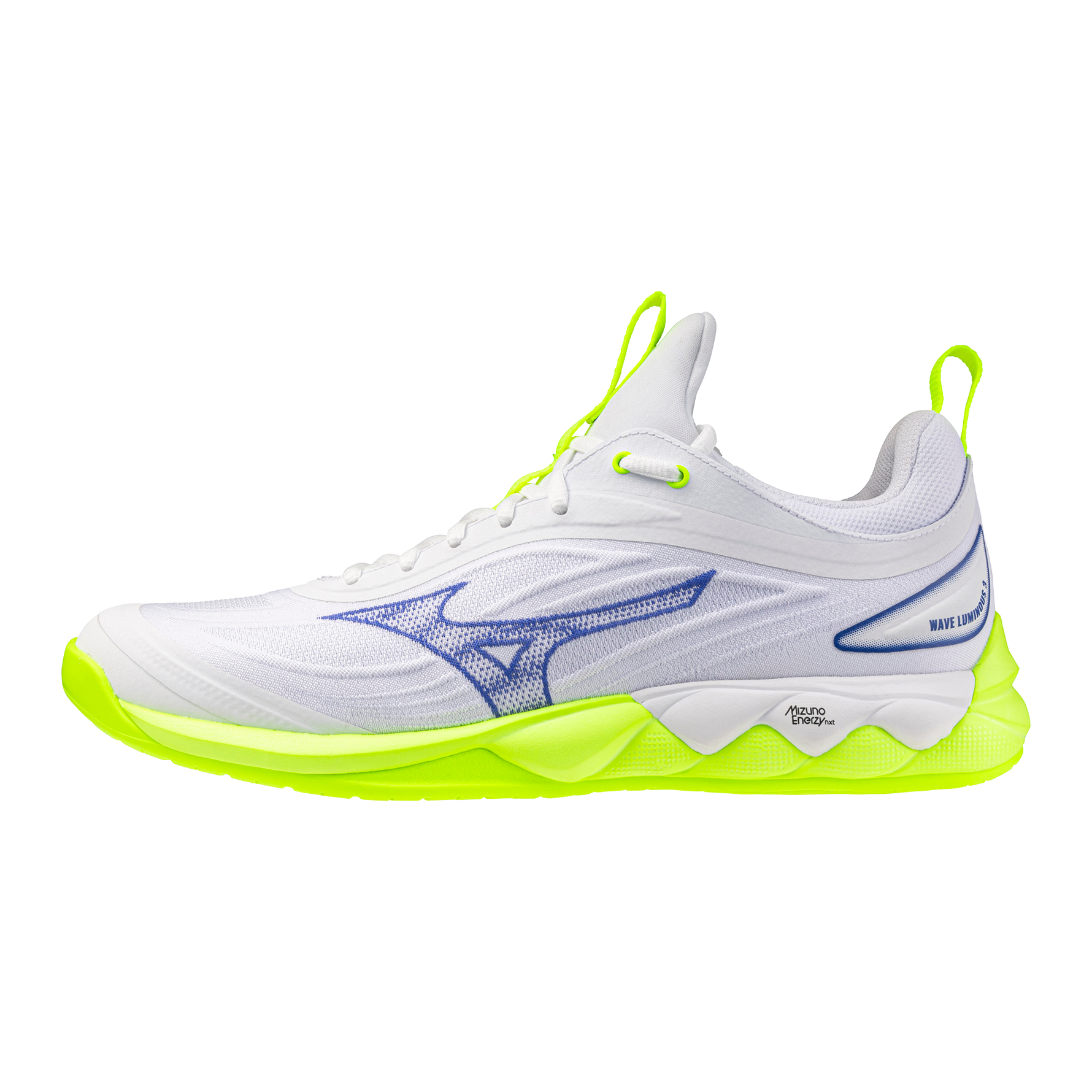 Str. 42 Mizuno Wave Luminous 3 – Floorball sko - Hvid/Lime grøn