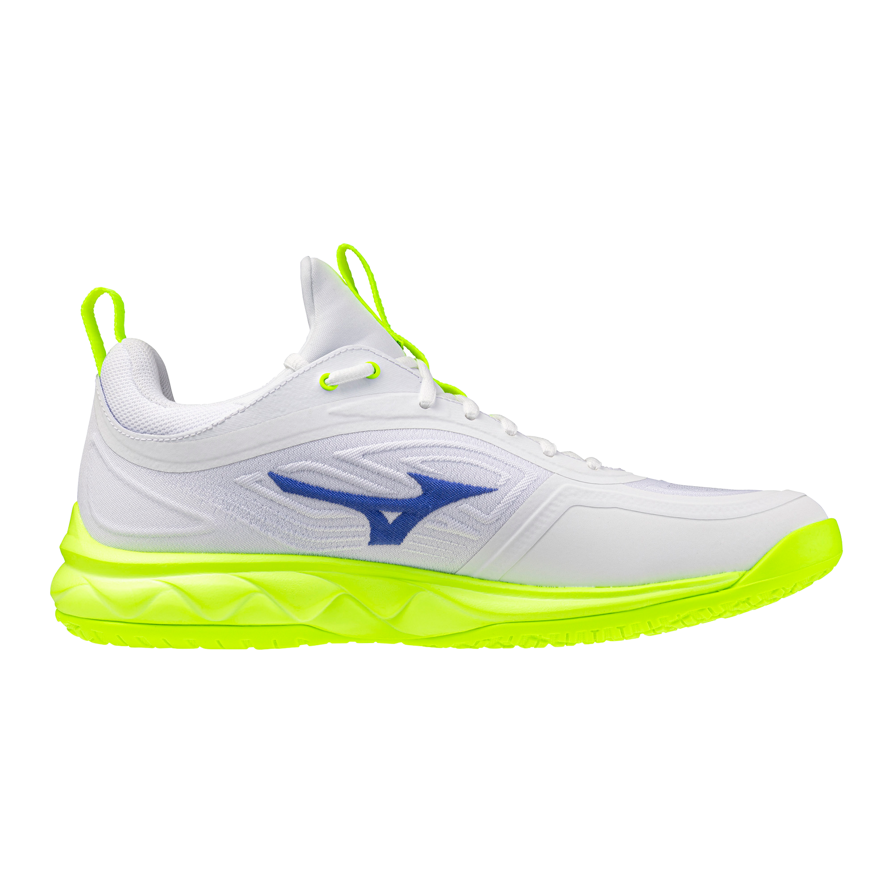 Str. 42 Mizuno Wave Luminous 3 – Floorball sko - Hvid/Lime grøn
