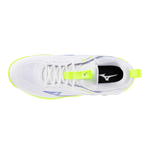 Str. 42 Mizuno Wave Luminous 3 – Floorball sko - Hvid/Lime grøn