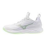 Str. 38,5-41 Mizuno Wave Luminous Elite – Floorball sko - Hvid/Lime grøn