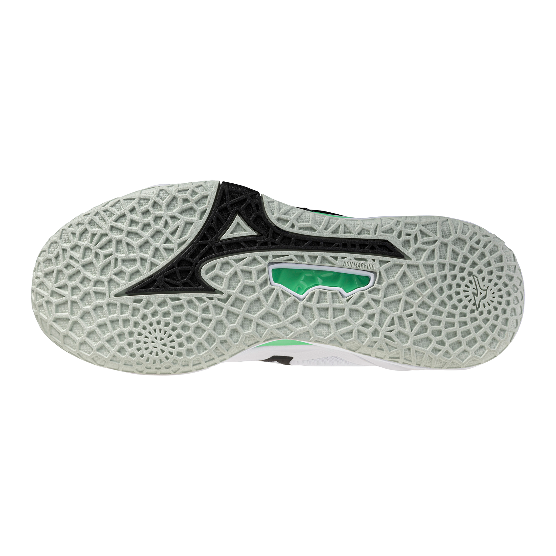 Str. 41-43 Mizuno Floorball sko - Mizuno Wave Stealth NEO 2 - Hvid/Grøn/grå