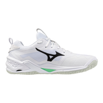 Str. 41-43 Mizuno Floorball sko - Mizuno Wave Stealth NEO 2 - Hvid/Grøn/grå