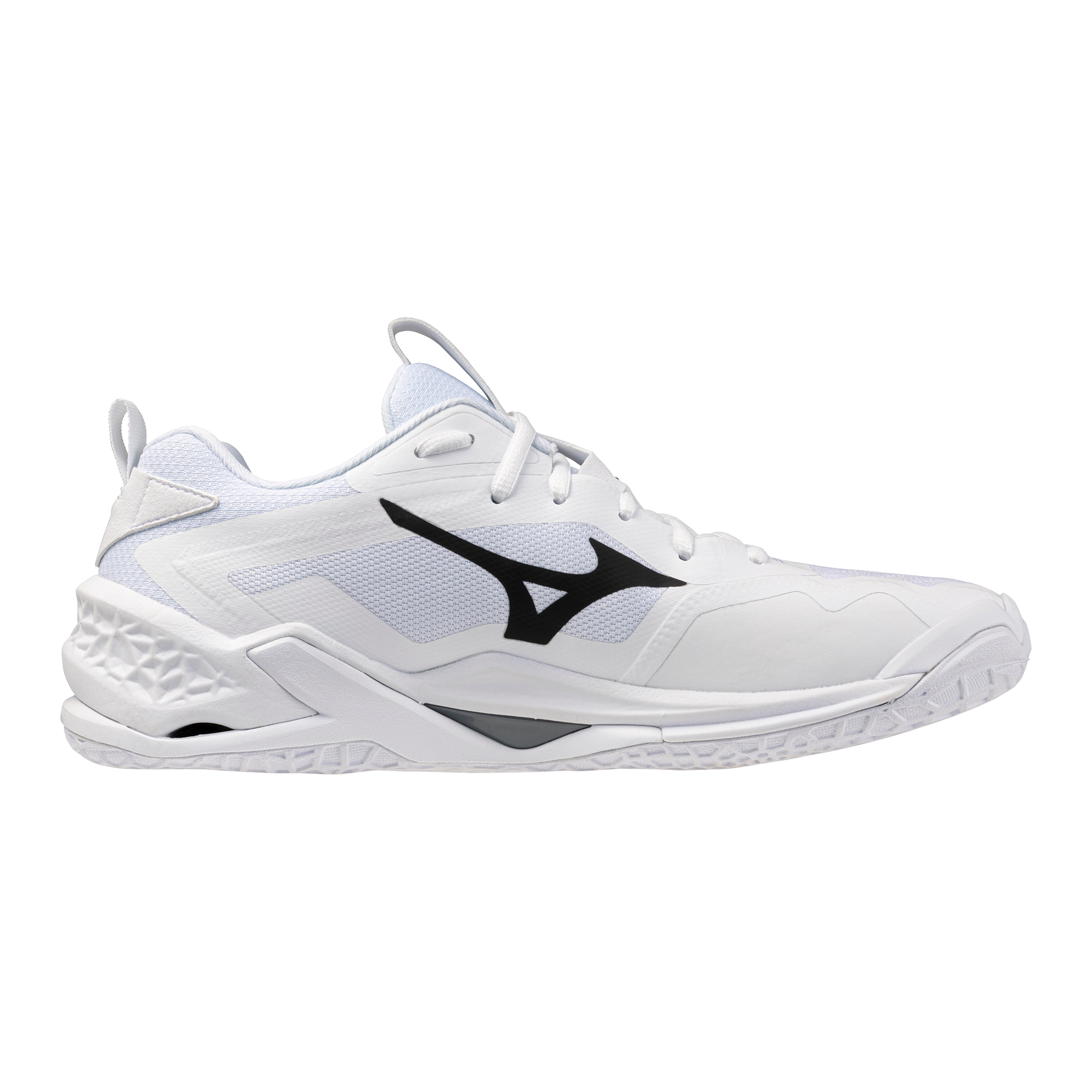 Str. 42-46 Mizuno Floorball sko - Mizuno Wave Stealth NEO 2.1 - Hvid/sort