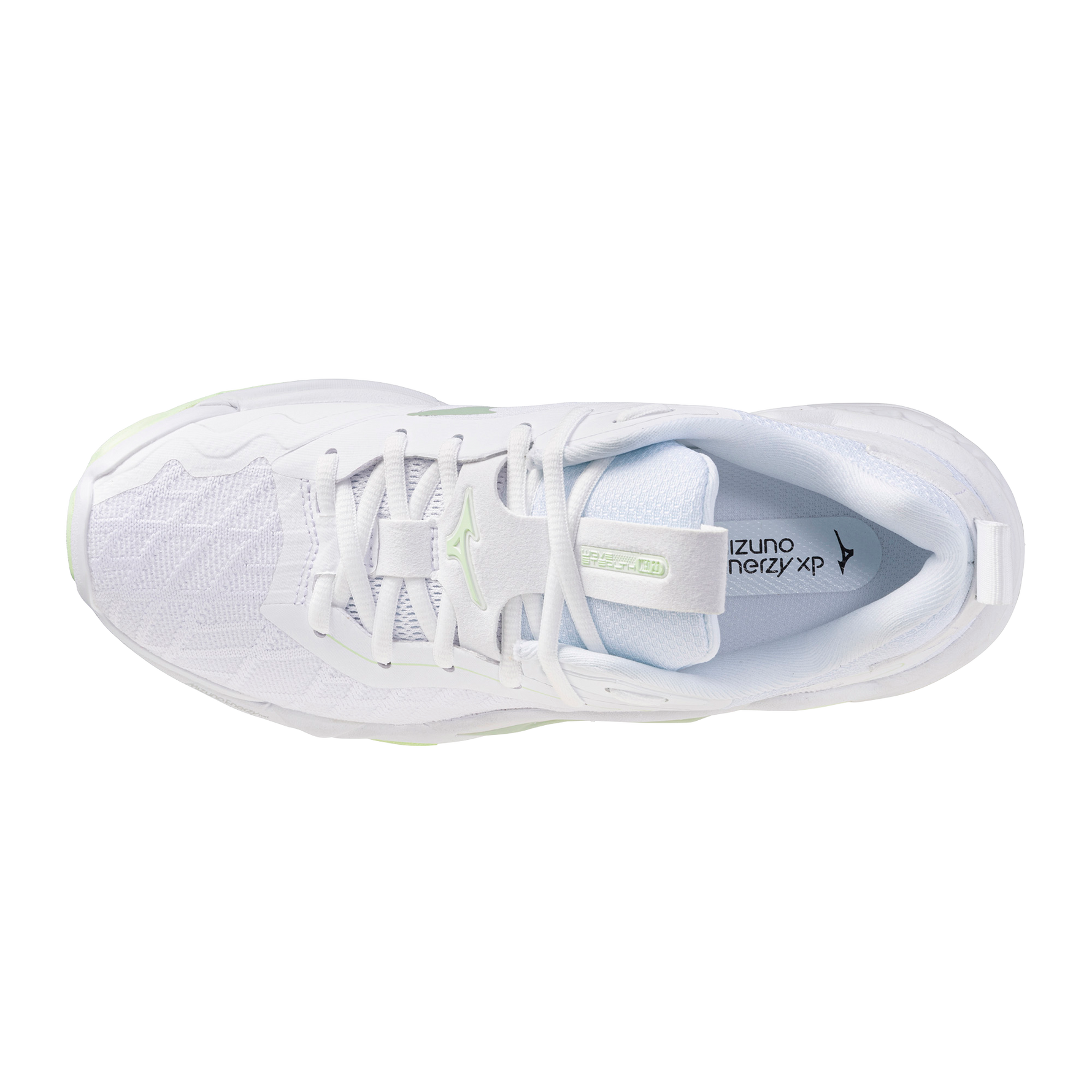 Str. 38,5-42 Mizuno Floorball sko - Mizuno Wave Stealth NEO 2.1 - Hvid/Lime Grøn