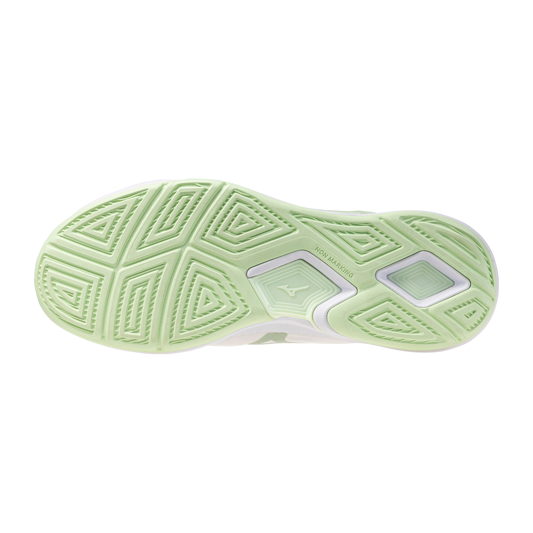 Str. 39-42 Mizuno Floorball sko - Mizuno Wave Stealth Elite - Hvid/Lime grøn