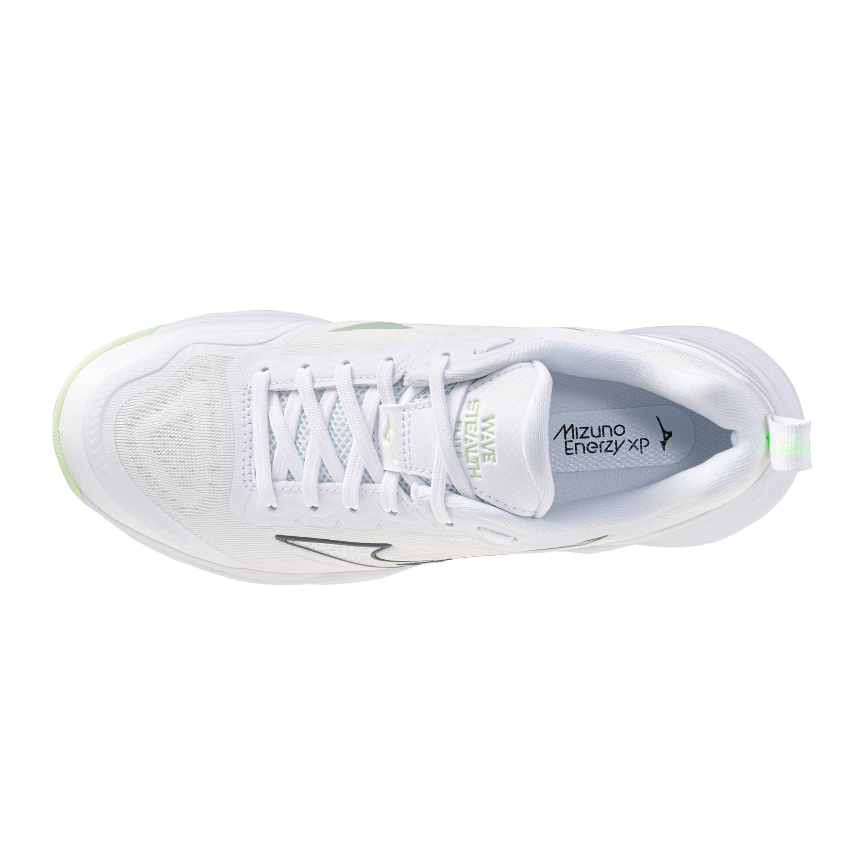 Str. 39-42 Mizuno Floorball sko - Mizuno Wave Stealth Elite - Hvid/Lime grøn