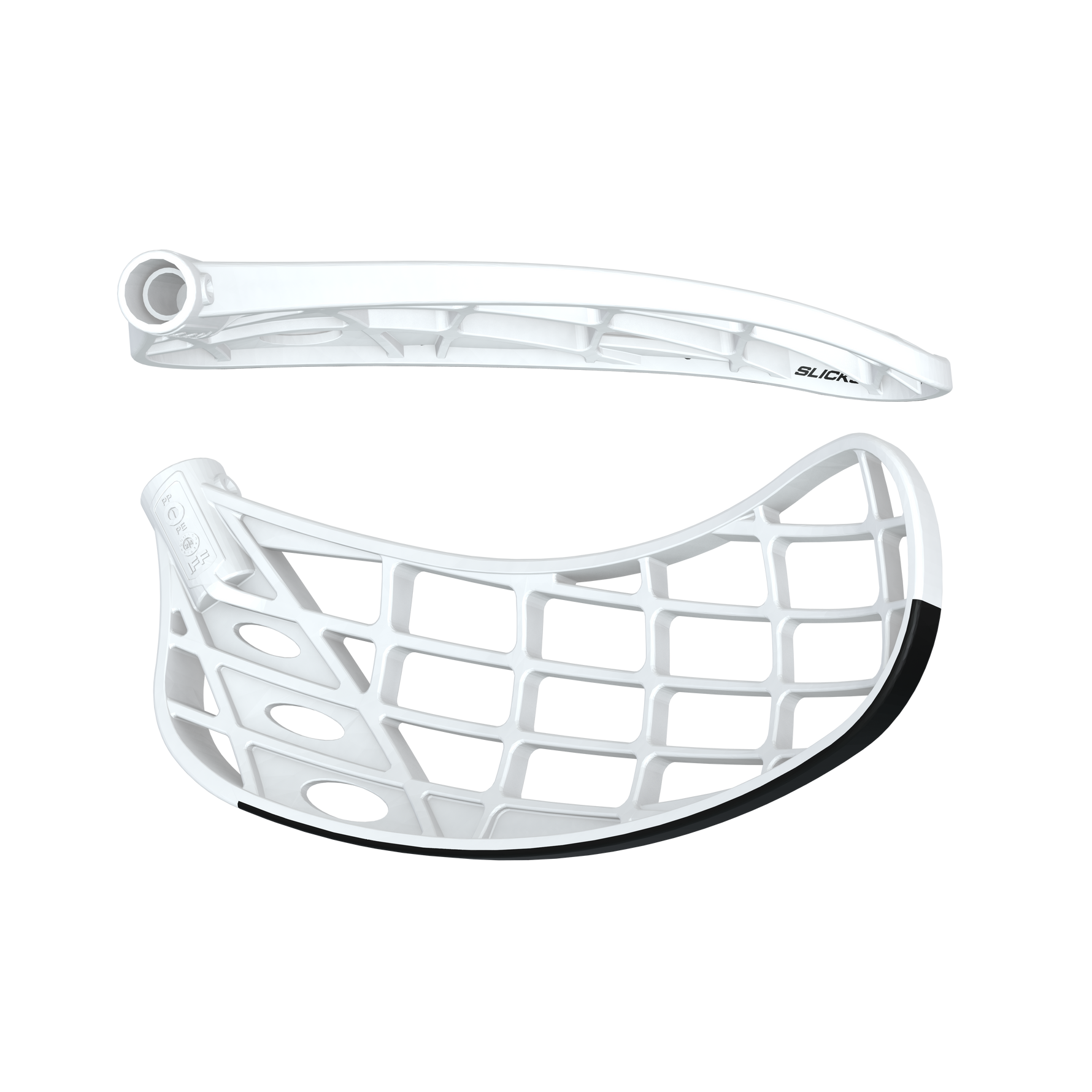 Floorball blad - FAT PIPE SILK SLICKS PPS - Stavblad - Ghost white/Coal Black