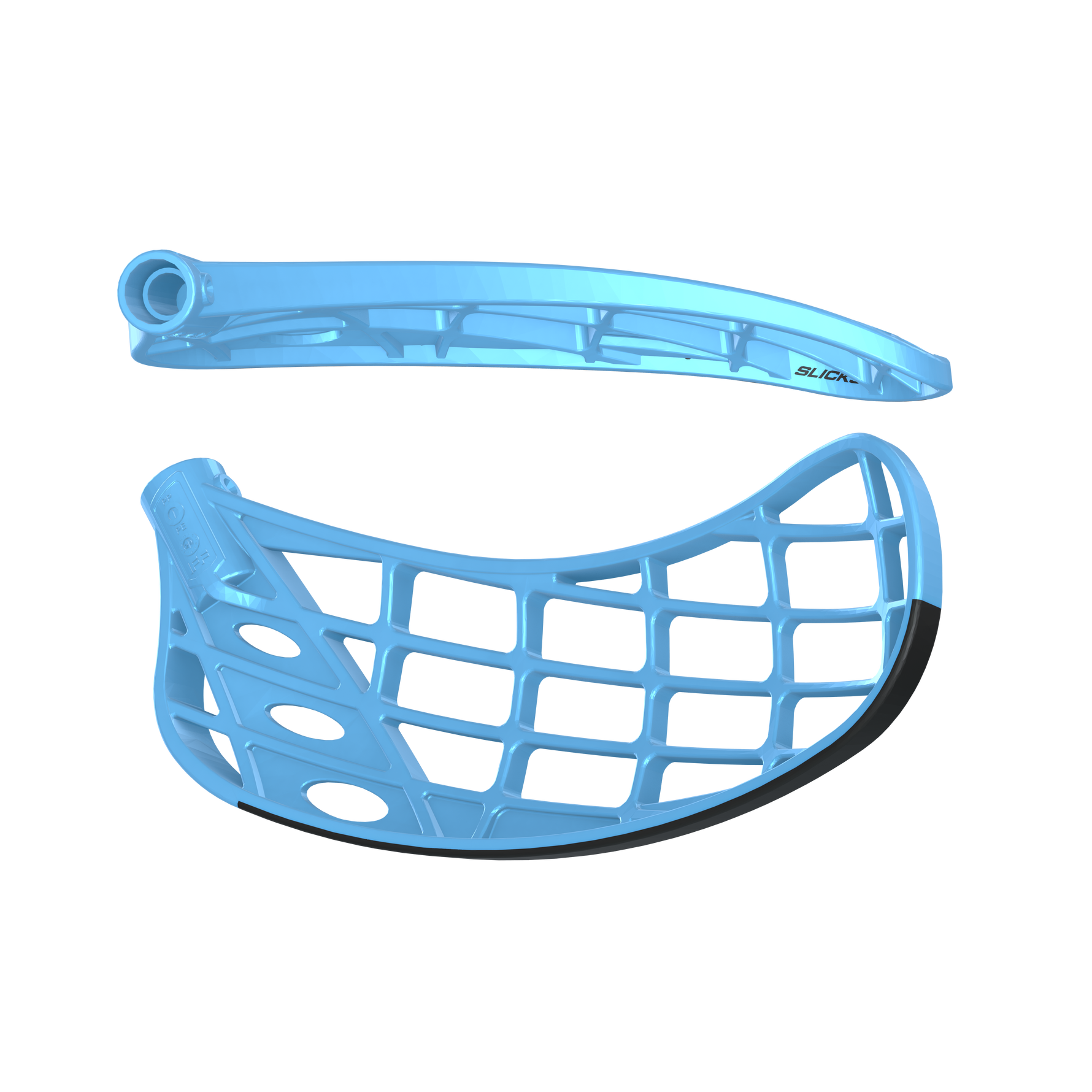 Floorball blad - FAT PIPE SILK SLICKS PPS - Stavblad - Surf Blue/Goal Black