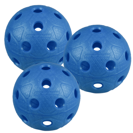 3-Pak Dynamic Floorball Bolde (Blå)