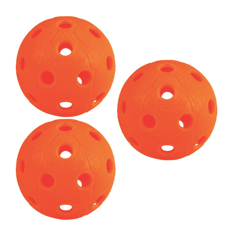 3-Pak Dynamic Floorball Bolde (Orange)