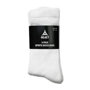 Select - 3-pak Basic sportsstrømper - Hvid