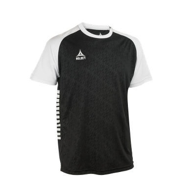 Select - Player Shirt S/S Pisa X - Sort/Hvid