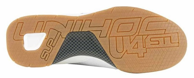 Str. 42-45 - U4 Plus Men - Indendørs Unihoc drenge / herre sko, hvid/sort
