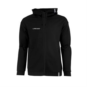 Hættetrøje med lynlås - Unihoc LEGACY hood zip - Træningstrøje, sort (Str. 120-XXXL)