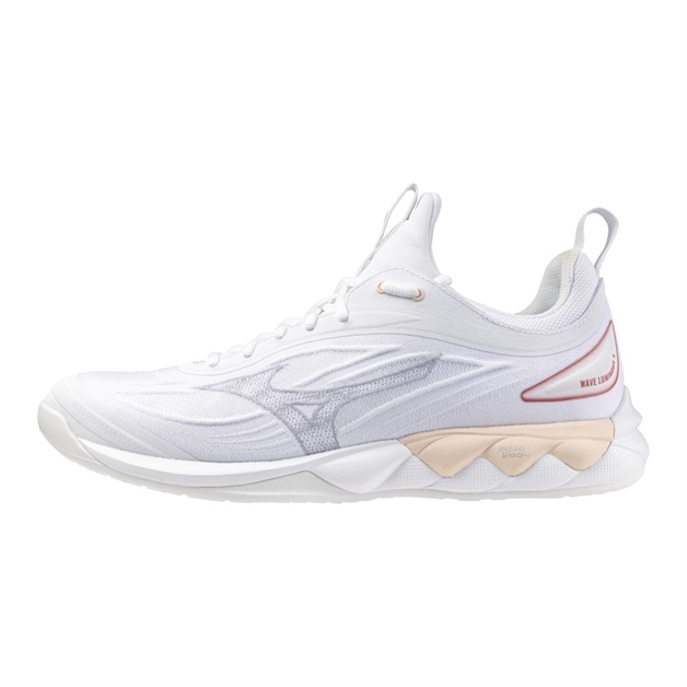 Str. 36-40 - Mizuno Wave Luminous 2 Women – Hvid/grå/fersken